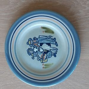 Louisville Stoneware MILK 'N HONEY Salad Plate 8" Made in Kentucky